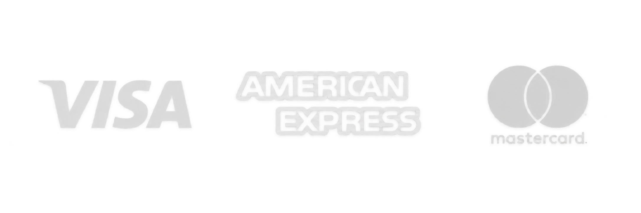 Paiement par carte bancaire : Visa, American Express, Mastercard